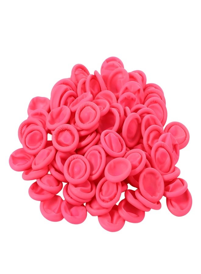 Jxiwfvl 200 PCS Disposable Latex Finger Cots Rubber, Finger Protectors, Latex Anti-Static Fingers Tip Rubber for Protect Keeping Dressing Dry and Clean (Pink, Yellow) - Image 3